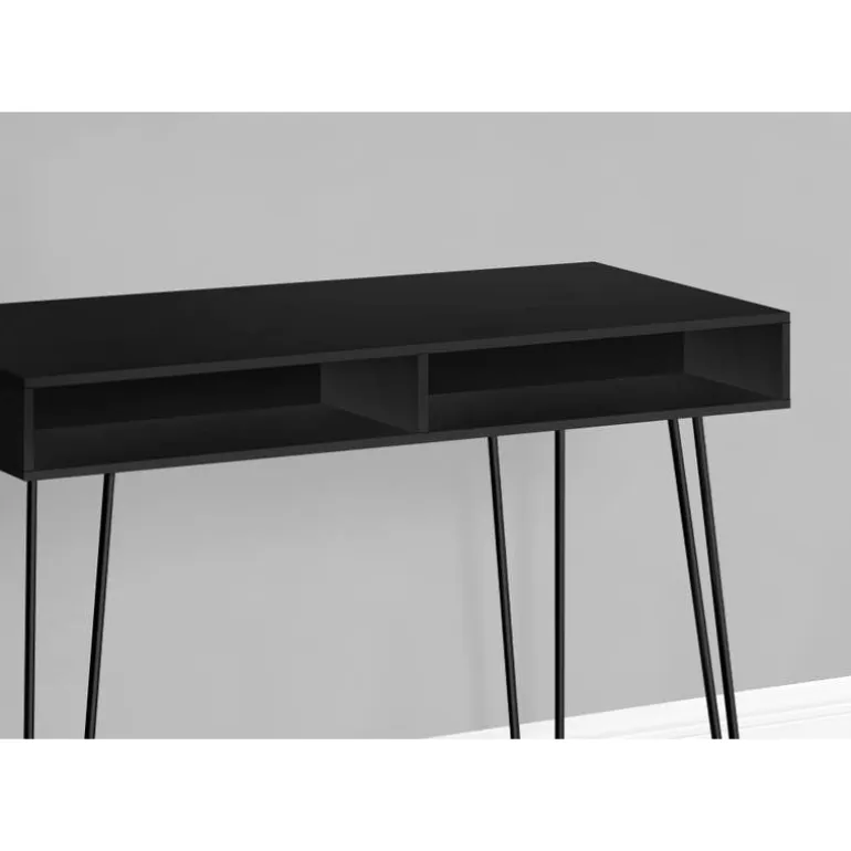 Computer desk - 40"l / black / black metal - Monarch
