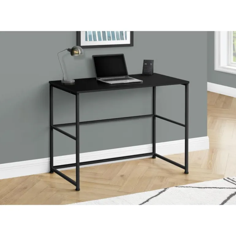 Computer desk - 40"l / black / black metal - Monarch