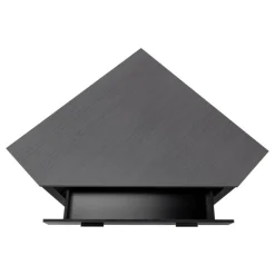 Computer desk - 42"l / black / grey top corner / black - Monarch
