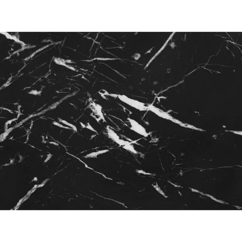 Computer desk - 42"l / black marble / black metal - Monarch