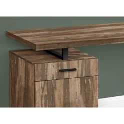 Computer desk - 48"l / brown reclaimed left/ right facing - Monarch