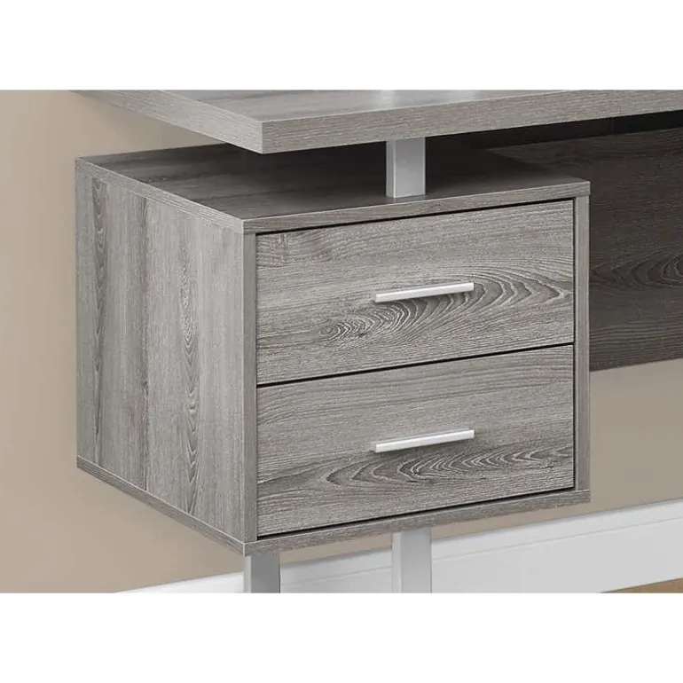 Computer desk - 70"l / dark taupe left or right facing - Monarch