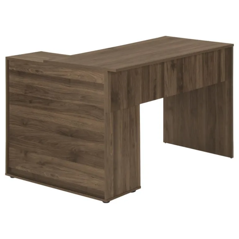 Computer desk - 46"l / dark walnut / storage cabinet - Monarch