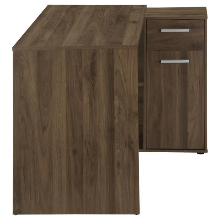 Computer desk - 46"l / dark walnut / storage cabinet - Monarch