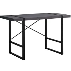 Computer desk - 48"l / grey / black metal - Monarch