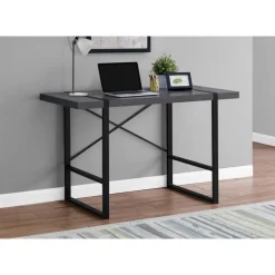 Computer desk - 48"l / grey / black metal - Monarch