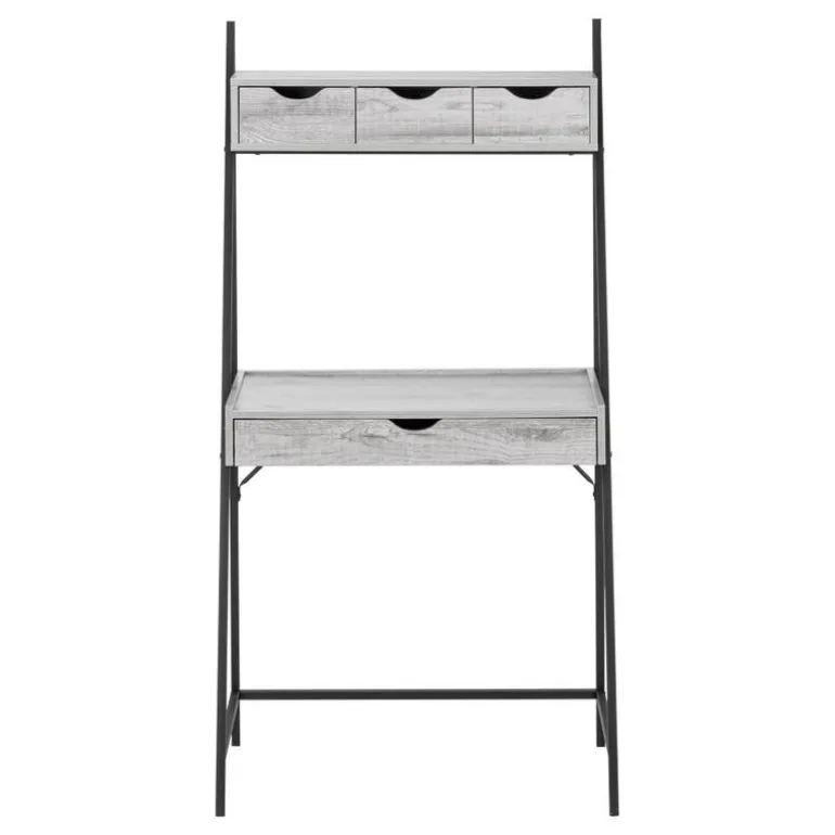 Computer desk - 32"l / grey / black metal - Monarch