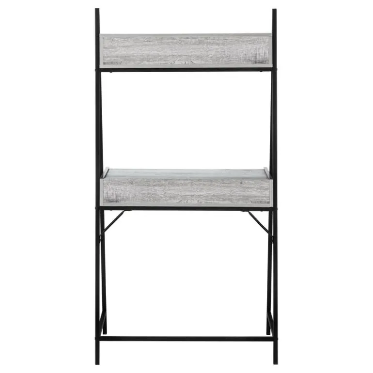Computer desk - 32"l / grey / black metal - Monarch