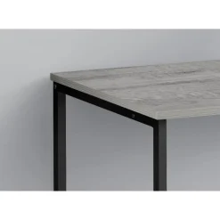 Computer desk - 40"l / grey / black metal - Monarch