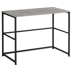 Computer desk - 40"l / grey / black metal - Monarch