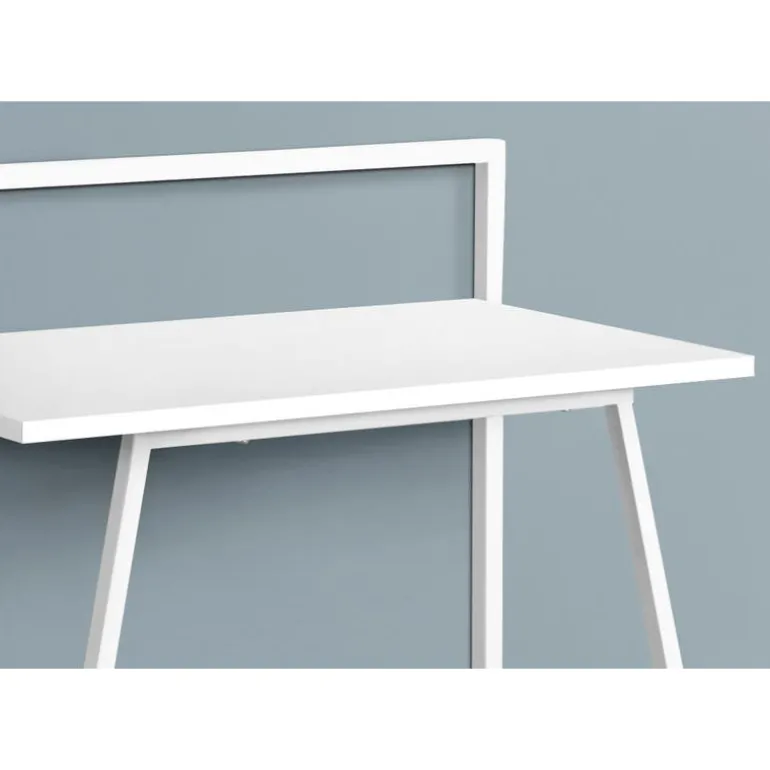 Computer desk - 30"l / juvenile white / white metal - Monarch