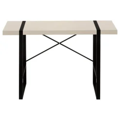 Computer desk - 48"l / modern taupe / black metal - Monarch
