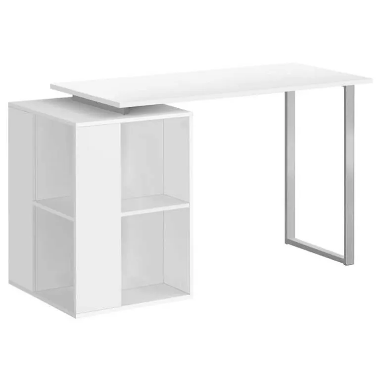 Computer desk - 55"l / white left or right facing - Monarch