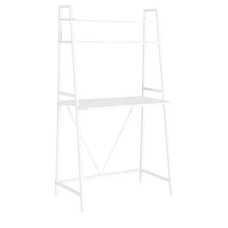 Computer desk - 32"l / white top / white metal - Monarch