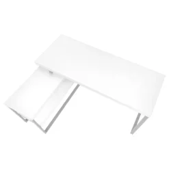 Computer desk - l-shaped / corner / 2 open shelves / 60