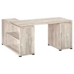 Computer desk - l-shaped / corner / 3 drawers / 2 open shelves / 3 cubbies - - Monarch