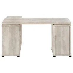 Computer desk - l-shaped / corner / 3 drawers / 2 open shelves / 3 cubbies - - Monarch