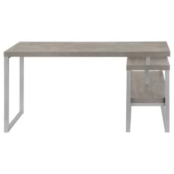 Computer desk - l-shaped / corner / 2 open shelves / 60