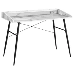 Computer desk - small hutch / 2 storage cubbies / 1 shelf - 48