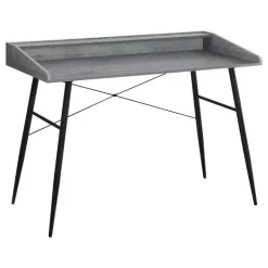 Computer desk - small hutch / 2 storage cubbies / 1 shelf - 48