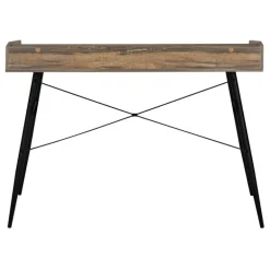 Computer desk - small hutch / 2 storage cubbies / 1 shelf - 48"l - brown recl - Monarch