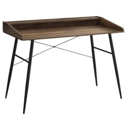 Computer desk - small hutch / 2 storage cubbies / 1 shelf - 48