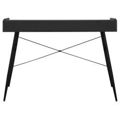 Computer desk - small hutch / 2 storage cubbies / 1 shelf - 48"l - black / bl - Monarch