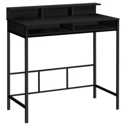 Computer desk - standing height / hutch / 2 open shelves - 48