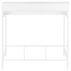 Computer desk - standing height / hutch / 2 open shelves - 48