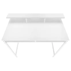 Computer desk - standing height / hutch / 2 open shelves - 48