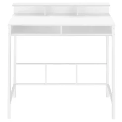 Computer desk - standing height / hutch / 2 open shelves - 48