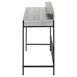 Computer desk - standing height / hutch / 2 open shelves - 48
