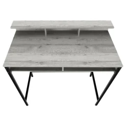 Computer desk - standing height / hutch / 2 open shelves - 48