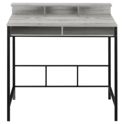 Computer desk - standing height / hutch / 2 open shelves - 48