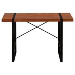 Computer desk - thick-panel desktop / inset metal legs - 48"l - cherry wood-l - Monarch