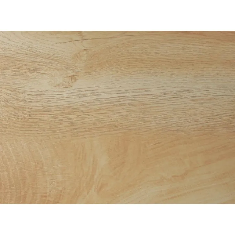 Computer desk - thick-panel desktop / inset metal legs - 48"l - natural wood- - Monarch