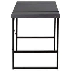 Computer desk - thick-panel desktop / inset metal legs - 48