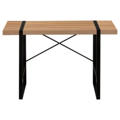 Computer desk - thick-panel desktop / inset metal legs - 48"l - light reclaim - Monarch