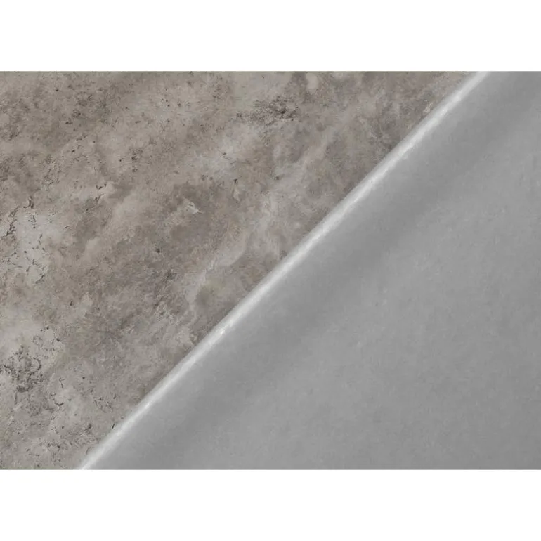 Computer desk - thick-panel desktop / inset metal legs - 48"l - grey concrete - Monarch