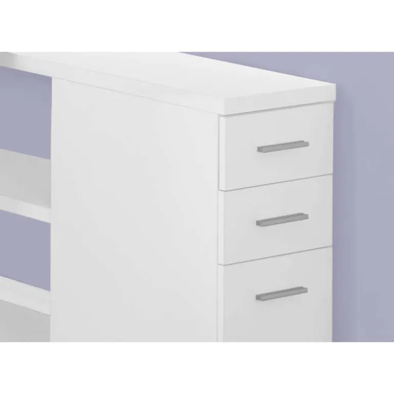 Computer desk - white left or right facing corner - Monarch