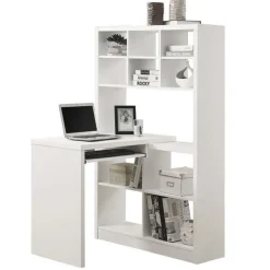 Computer desk - white left or right facing corner - Monarch