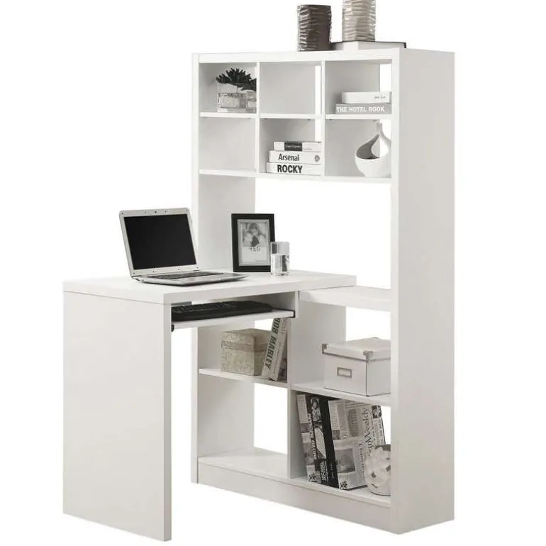 Computer desk - white left or right facing corner - Monarch