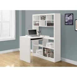 Computer desk - white left or right facing corner - Monarch