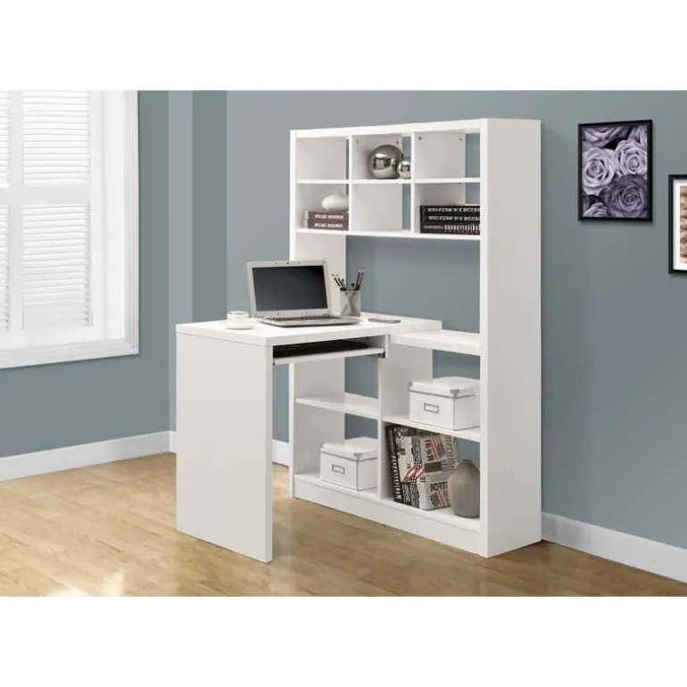 Computer desk - white left or right facing corner - Monarch