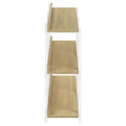 Console table - 3 tier / shelves / rectangular / metal legs - 48