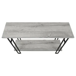Console table - h-frame sides / 1 shelf / rectangular - 48