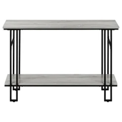 Console table - h-frame sides / 1 shelf / rectangular - 48