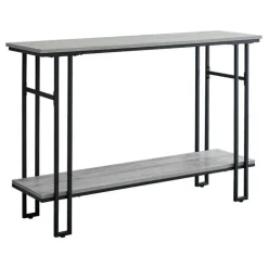 Console table - h-frame sides / 1 shelf / rectangular - 48