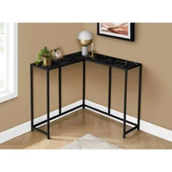 Console table - l-shaped / corner / metal frame - 36