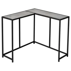 Console table - l-shaped / corner / metal frame - 36
